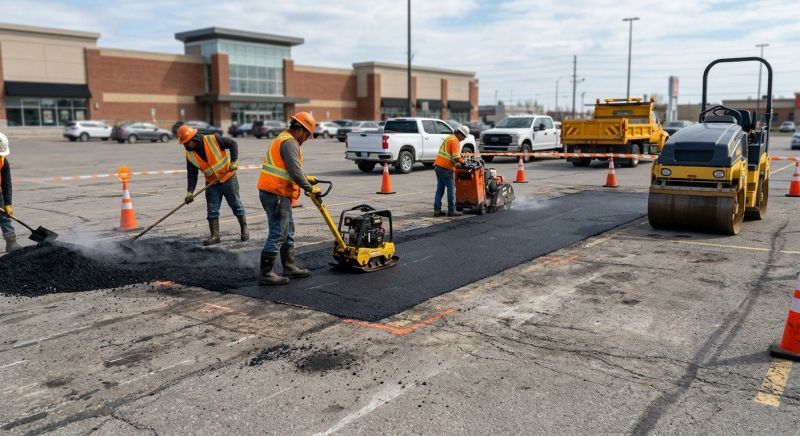 Asphalt Parking Lot Repair in San Diego County, CA
