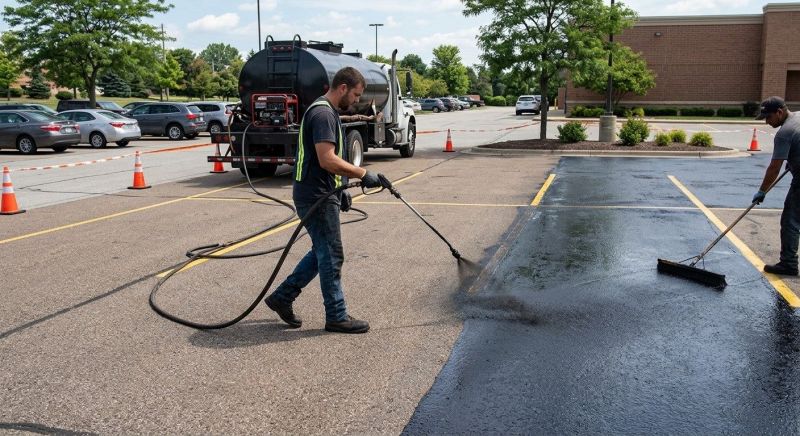 Lot Sealcoating in Greenville, SC