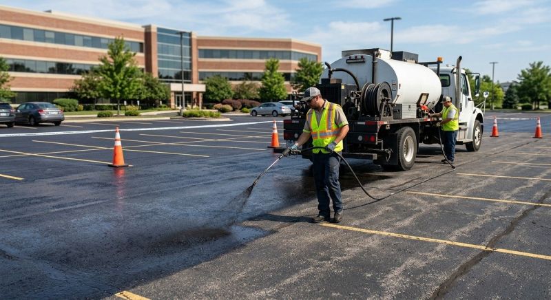 Parking Lot Sealcoating in Columbus, OH