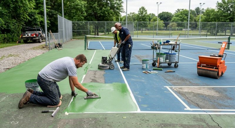 Tennis Court Repair Service in Columbus, OH