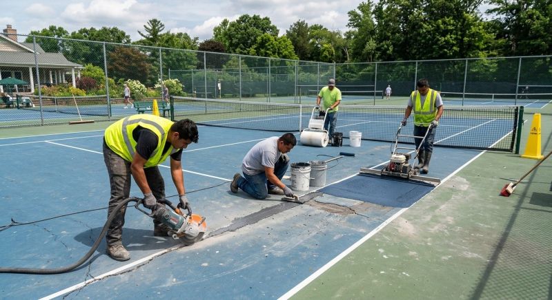 Tennis Court Repair Service in Greenville, SC