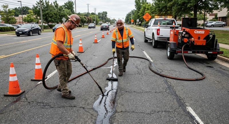 Asphalt Crack Sealing in Tampa, FL