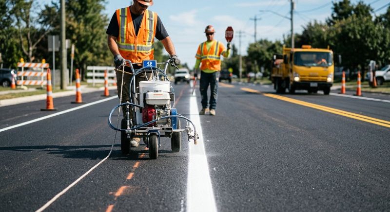 Asphalt Marking in Alpharetta, GA