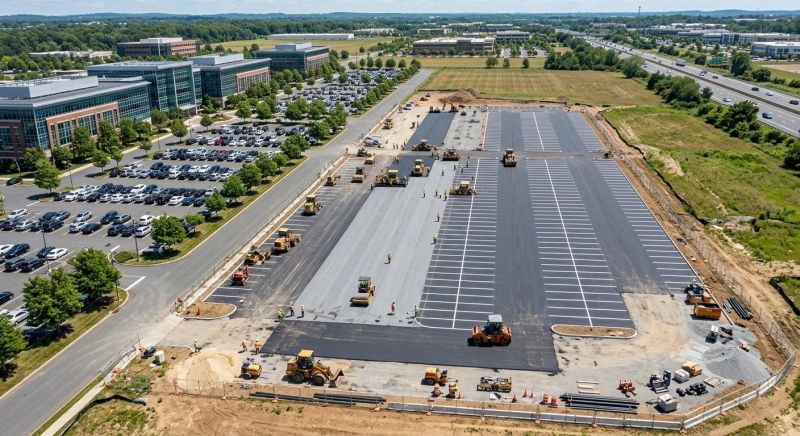 Asphalt Parking Lot Paving in Orange County, CA