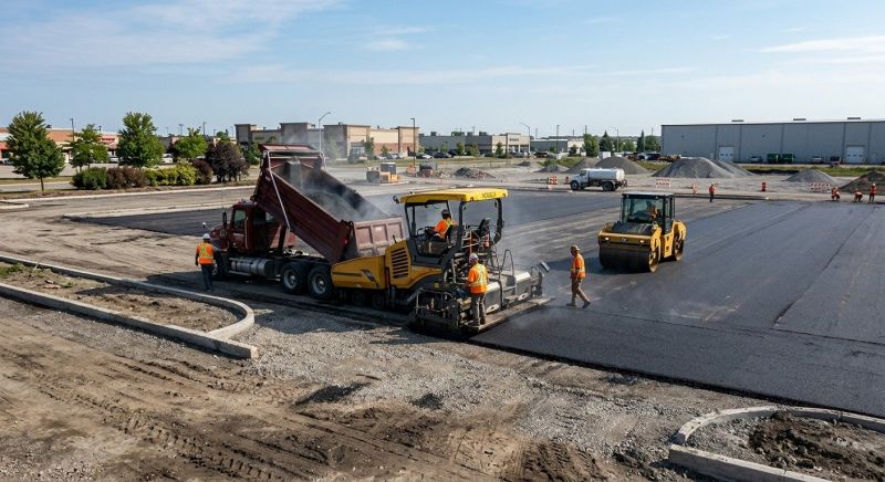 Asphalt Parking Lot Paving in Los Angeles, CA