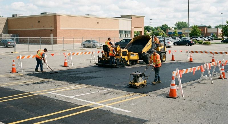 Asphalt Parking Lot Repair in Conway, AR