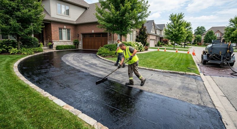 Blacktop Driveway Sealing in San Antonio, TX