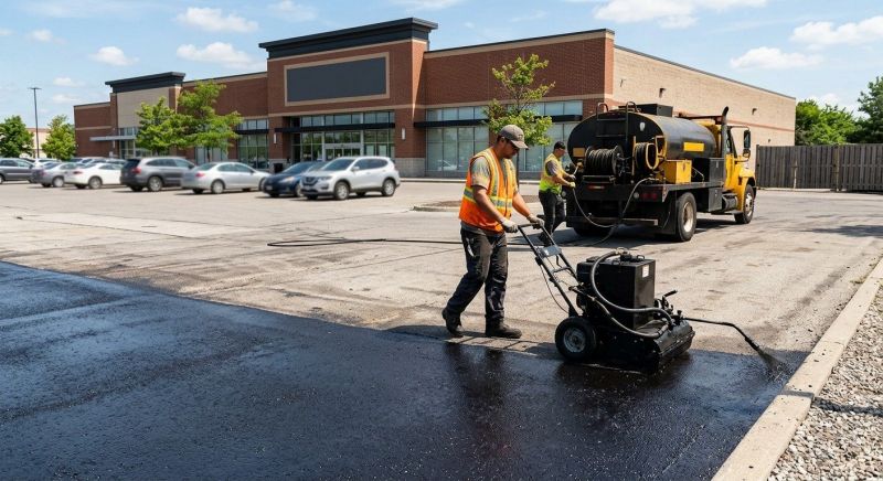 Church Parking Lot Sealcoating in Columbus, OH