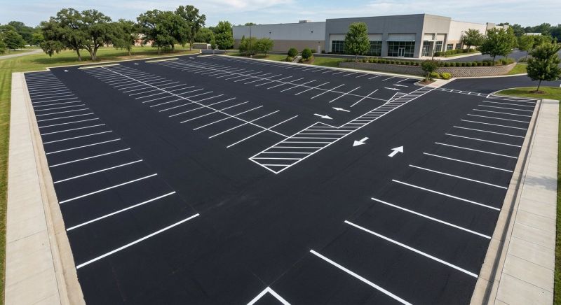 Parking Area Striping in Alpharetta, GA
