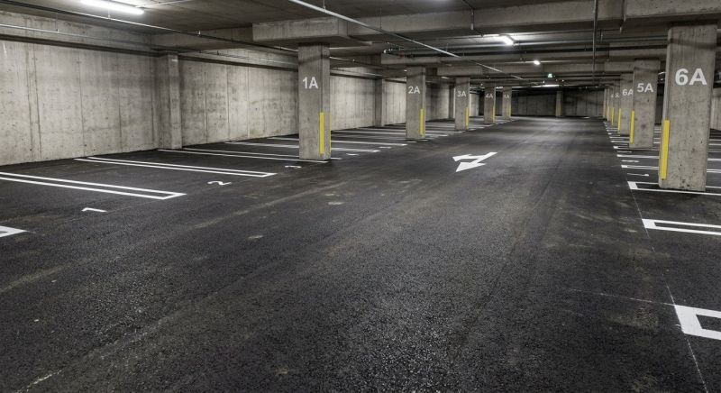 Parking Garage Striping in Roswell, GA
