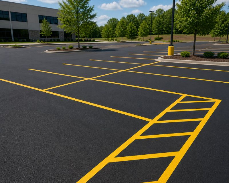 Parking Lot Painting in Roswell, GA