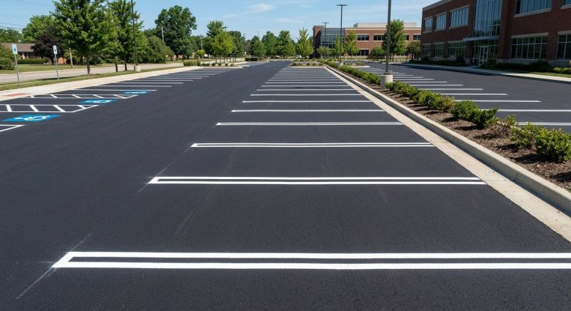 Parking Space Marking in Roswell, GA