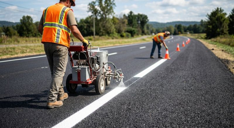 Pavement Striping Service in Roswell, GA