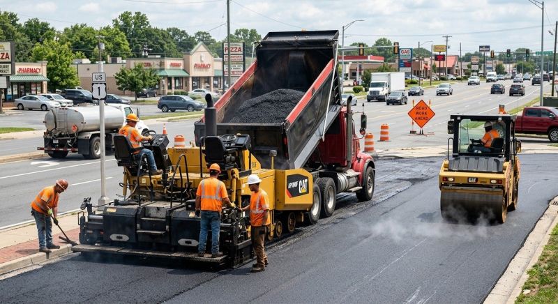 Road Paving Service in Los Angeles, CA