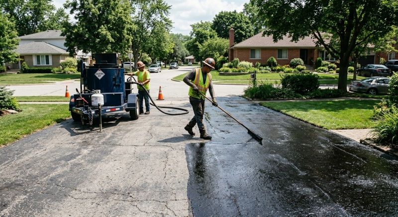 Tar Driveway Sealing in Columbus, OH