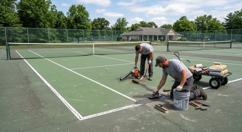 Tennis Court Repair Service in Greenville, SC